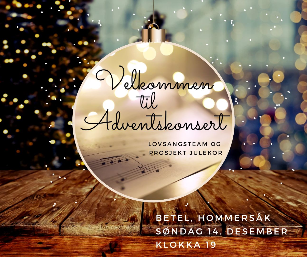 Read more about the article Velkommen til Julekonsert 14.des kl 19.00