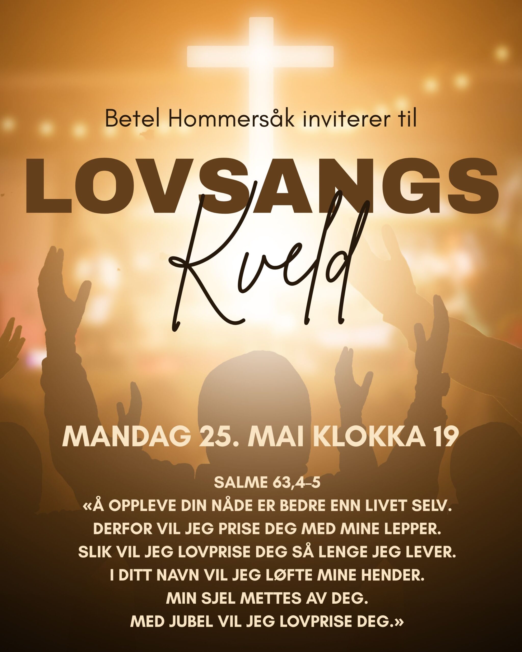 Read more about the article Lovsangskveld 2.pinsedag kl 19